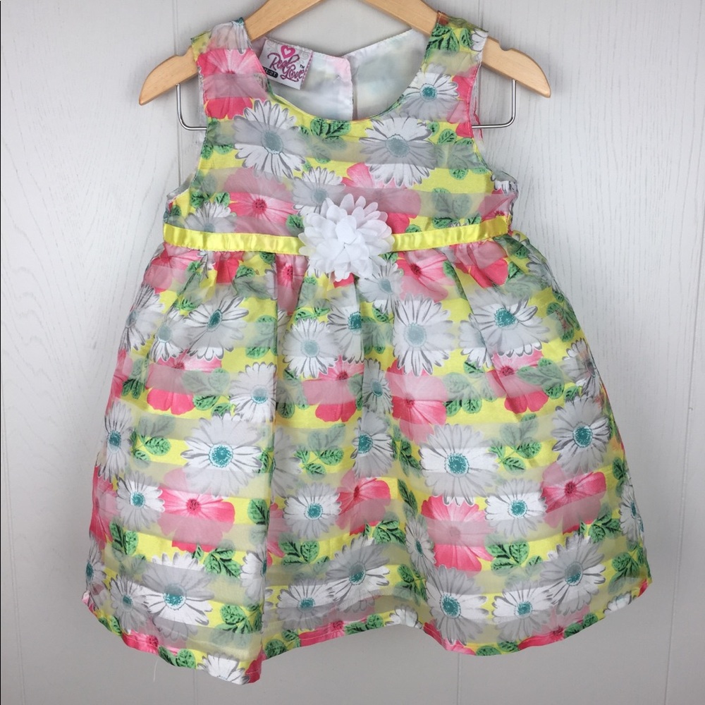 Real Love Floral Dress 2T